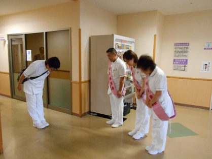 看護部　あいさつ運動