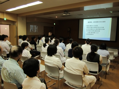 新入職員を対象にした防災訓練を実施しました