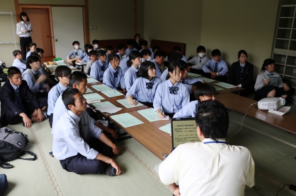 大谷室蘭高校の生徒さんが当法人を施設見学