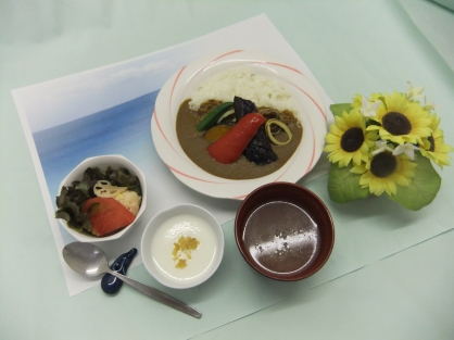 栄養課　海の日メニューをご提供いたしました