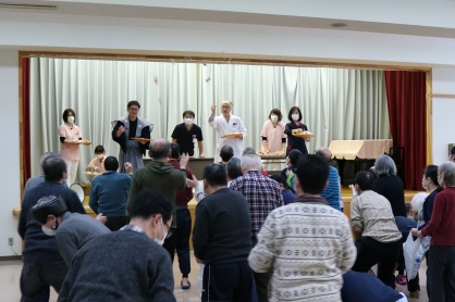 当院リハビリ訓練室で豆まきを開催