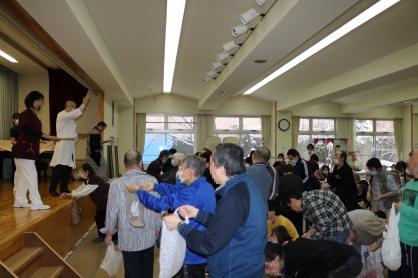 当院リハビリ訓練室で豆まきを開催